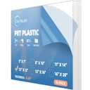 10 Pack of 12x12 PET Sheet/Plexiglass Panels 0.04 Thick; Use for Crafting Projects, Picture Frames, Cricut Cutting and More; Protective Film to Ensure Scratch and Damage Free Sheets