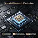 True Wireless Stereo Earbuds S43A, Bluetooth 5.3, Active Noise Cancellation & Environmental Noise Cancellation, 13mm Speakers, LED Power Display, Smart Touch Control, Auto Pairing