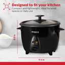 Holstein Housewares 16Cup Cooked (8Cup Uncooked) Rice Cooker, Black – OneTouch Operation with Cook & Keep Warm Functions, Perfect for Rice, Quinoa, Oatmeal, Stews & Grains