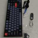 Keychron K8 Pro QMK/VIA Wireless Mechanical Keyboard, Hot-Swappable Aluminum Frame TKL Custom Programmable Keyboard with RGB Backlit, Gateron G Pro Red Switch