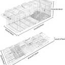 Rat Trap Humane Animal Live Cage, Mouse Traps No Kill Live Catch and Release One - Reusable,Mice,Chipmunks,Squirrels,Weasel and More Rodents Mousetrap Trap for Indoor Outdoor Use