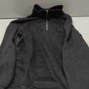 Samefar Womens Warm Cozy High Neck Long Sleeve Solid 1/4 Zip Pullover Sweatshirts with Pockets (Small, Black)