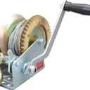 Big RED Heavy-Duty Hand Crank Boat Winch | 600lbs Capacity & 26.3ft Zinc-Plated Cable