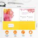 25Pcs Yollow Folders with Pockets-2 Pocket Folders for Documents,Cute Paper for Filing Cabinet,School,Office,Resume Portfolio (Yellow)