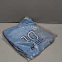 Messi Boys' Lifestyle Drawstring Bag, Side Pocket & Comfortable Straps, Argentina Blue, One Size