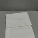 2 Piece White Pillow Case Square Decorative Throw Cushion Cover Pillowcase with Smooth Hidden Zipper for Sofa Bed Car 20" x 20" 50 x 50 cm