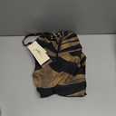 Gottex Desert Queen Bandeau One Piece - Built-in Soft Cups, Tummy Control, Front & Back Lining, Classic Back Coverage (10, Black-brown)