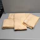 Deep Champagne Backdrop Curtain 4 Panels-Wrinkle-Free Curtains Polyester Photography Drapes for Baby Shower Birthday Party Photo Background Backdrop Stand- 16 X10FT (Champagne)