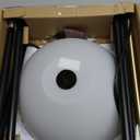 Floor Lamp, Dimmable Standing Lamp, 3 Levels Brightness Led Floor Lamp Rotary Switch Floor Lamps Modern Industrial Lamp with Shade, Tall Lamps for Living Room Bedroom Office Dining Room (Black)