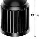 4 x DBlosp Car Tire Valve Stem Caps, 50 PCS Plastic Tire Valve Stem Caps, Durable & Stylish Air Caps for Cars, SUVs, Trucks, Bikes, Motorcycles - Corrosion Resistant, Leak-Proof Accessories