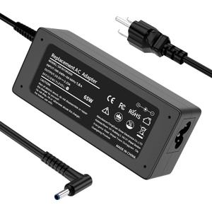 65W Replacement for HP Laptop Charger Probook, Envy, Pavilion, Stream, EliteBook, X360 Computer Charger Blue Tip Notebook PC Power Cord - 10ft