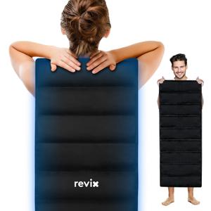 REVIX Full Body Ice Pack for Back, 47x17.5 Reusable Extra Large Gel Cold Pack for Entire Back, Hip, and Leg, Flexible Cold Therapy Wrap for Full-Body Fatigue Relief and Everyday Muscle Relaxation
