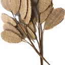 Elegant Blooms & Things 2 Ct. Burlap Leaves on Wire Pick, Flower Arrangements, Boutonniere, Corsage, Bouquets