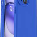 Vooii Compatible with iPhone 15 Case, Upgrade Defender Liquid Silicone, [Enhanced Camera Protection] [Soft Anti-Scratch Microfiber Lining] Shockproof Phone Case for iPhone 15 6.1 inch - Klein Blue