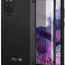SURITCH for Samsung Galaxy S20 Plus Case, [Extra Front Frame] Full-Body Heavy Duty Rugged Shockproof Protective Phone Cover with Built-in Screen Protector for Samsung S20 Plus 6.7 Inch - Black