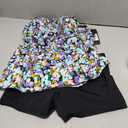 JINXUEER Plus Size Swimsuit Tankini Set Two Pieces Bathing Suits with Boyshort Bottom Swimwear for Women, 10