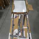 Double-Sided White Board on Wheels, 48x60 Inch (4'x5') Large Magnetic Mobile Dry Erase Board, Height Adjustable Stand Rolling Whiteboard for Office, Classroom, Home School Use, Black