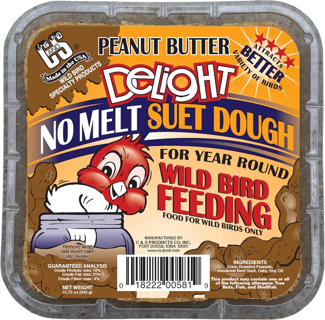 2 x C&S Peanut Butter Delight Suet, 11.75-Ounce (EXP 06/30/26)
