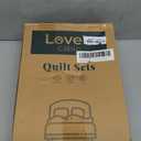 Love's cabin Quilts for Full Bed Blue Bedspreads Bedding Set - Summer Lightweight Bedspread Comforter - Coin Pattern Bedding Coverlet for All Season - 3 Pieces (1 Quilt, 2 Pillow Shams) (Full (80"x90"))