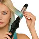 Cordless Curling Iron Hair Curler Curling Wand with 3 Temps Settings(302-356F)