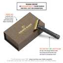 VIKINGS BLADE Double Edge Safety Razor for Men + 5 Swedish Steel Blades + Luxury Case. Smooth, Reusable, Recyclable (Chieftain 5 BC)