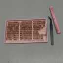 Brown Lash Clusters Kit Natural 300Pcs Wispy Lashes Cluster Eyelash Cluster Extensions Kit C Curve Individual Lashes Extensions Kit For DIY Waterproof & Long Lasting (Light Brown10-16mm)