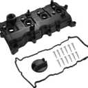 X AUTOHAUX Car Camshaft Engine Valve Cover with Gasket Bolts Kit PCV Valve and Oil Cap NO.13264JA00A/13270JA00A for Nissan Altima 2.5L 2007-2013