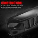 Front Grill for Wrangler JK JKU 2 & 4 Door 2007-2018 Rubicon Sahara Sport Black Grid Grille w/Mesh (Transformer)