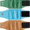 Tuiskusa Male Dog Diapers, High Absorbing Dog Belly Bands for Male Dogs, Washable Reusable Dog Males Wraps(5 Pack) Small