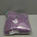 MOONQUEEN Ultra Soft Microfiber Coral Velvet Towel Set - Quick Drying - 2 Bath Towels, 2 Hand Towels, 2 Washcloths - Plum, 6 Pcs