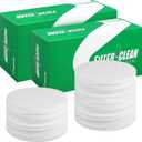 Hahafelt 400 Pack Milk Filter Discs Quick Flow Non-gauze Small 4-9/16" Od Replacement Filters Disks for Raw Milk Strainer 200 Discs Per Box