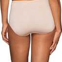 Vanity Fair Women's Illumination Brief Panties, Silky Stretch & Satin Trim (Beige, XXL)
