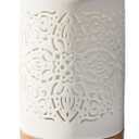 Earnest Living Essential Oil Diffuser White Ceramic Diffuser 100 ml Timers Night Lights and Auto Off Function Home Office Humidifier Aromatherapy Diffusers for Essential Oils