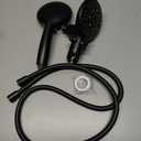 Cobbe Dual Handheld Shower Head Combo, Powerful Water-Saving Shower System 2 in 1 High Pressure Rainfall Shower Combo 48-Setting 3-Way Water Diverter with Anti-Swivel Lock Nut, 6 Spray Mode (Black)