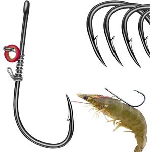2 x Xuvrir Fishing Hooks-Live Shrimp Hook,Bait Holder Hooks,Fishing Lures Saltwater Freshwater,2/3/4 Catfish Bass Fishing Gear Lure
