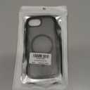 Hualele for iPhone 16e Case Cute for Women, Compatible with MagSafe, Military Grade Dropproof Translucent Matte Back Curly Wave Edge Slim Girly Phone Case 16e Case, Black