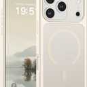 SUPFINE Magnetic for iPhone 17 Pro Case (Compatible with MagSafe)(Military Grade Drop Protection)(Camera Protection) Translucent Matte Shockproof Phone Cover 2025,Antique White