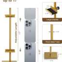Adjustable Tabletop Easel Stand, Picture Easels for Display Up to 17" H, Gold Metal Picture Frame Holder Stand Table for Art, Photo (1 Pack)