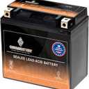 CB CHROMEBATTERY YTX14-BS 200CCA ATV Battery- Rechargeable, Factory sealed, Replacement for Honda TRX 500 420 450 350 300 Rubicon Foreman Rancher