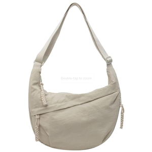 Nylon Crescent Crossbody Bag for Women Shoulder Tote Handbag Casual Sling Bag Dumpling Purse Bag for Outdoor Travel