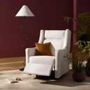 babyletto Kiwi Plus Electric Power Glider Recliner Nursery Chair w/USB Ports - Water & Stain Resistant Glider Rocking Chair for Nursery - GREENGUARD Gold Certified 270 Swivel Rocker Recliner - Cream