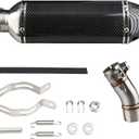 WATERWICH Motorcycle Muffler Compatible with Kawasaki Ninja 400 Z400 2018 2019 2020 2021 2022 2023