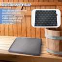 1 Pack Sauna Seat Cushions, ' Waterproof High Resilience Seat Pad for Infrared Sauna, Shower Chair & Spa, Heat Mat Accessories (Gray)
