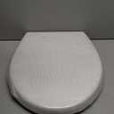 Toilet Seat,PP Round Toilet Seat with SecureLock System - Universal Fit for Most Round Toilets,Quick-Release and Quick-Attach,Easy-Clean White Design