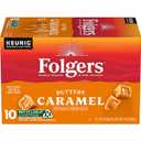 Folgers Buttery Caramel Artificially Flavored Coffee, Keurig K-Cup Pods, 10 Count Box (EXP 11/18/26)