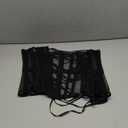 Mesh Corset Waist Trainer for Women - Underbust Corset Lace Up - Waist Cincher Shapewear - Body Shaper (Medium, Black)
