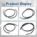 Silscvtt Roof Trim Molding Kit Sealing Strip Black Replacement for Corolla 2009-2013