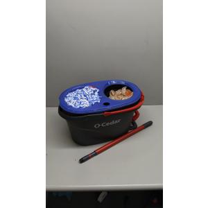 O-Cedar RinseClean Spin Mop & Bucket System + 2 Extra Mop Heads| Clean with Clean Water | Removes 99% of Bacteria
