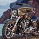 Front Fork Mount Wind Deflectors Windshield for Harley Touring Street Glide Electra Glide Road King CVO FLHR FLHRC FLHRS FLHT FLHX 1995-2023 (Black)