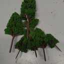 20pcs Model Model Dark Green Landscape